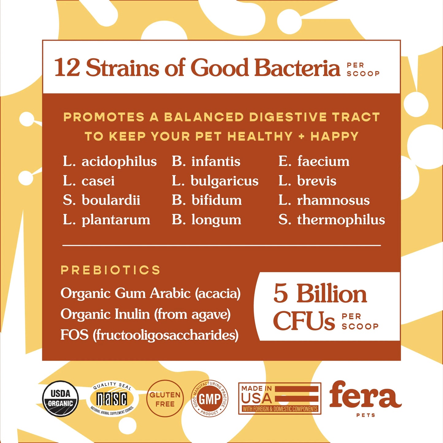 USDA Organic Probiotics with Prebiotics